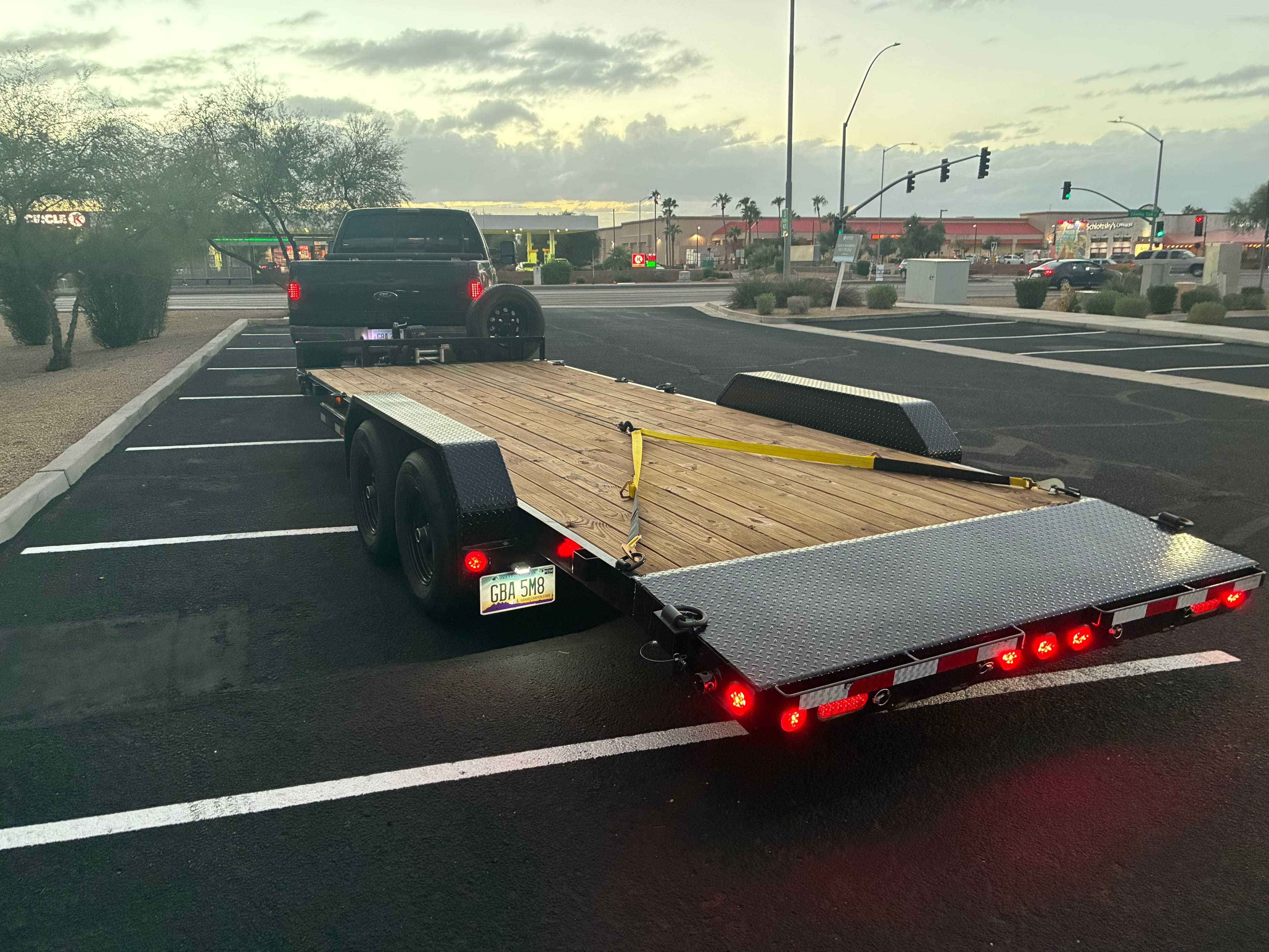 Car hauler trailer for rent in Mesa, AZ from Greathouse trailer rental